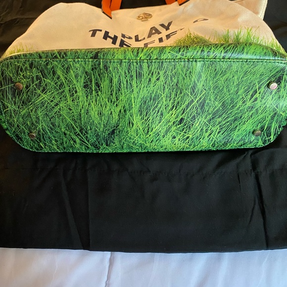 Kate Spade Cream Canvas Tote with Gold Logo - Picture 3 of 10